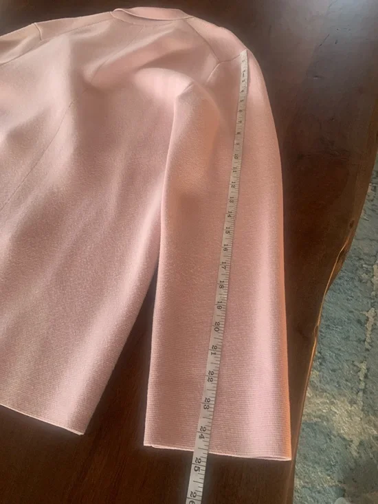 Babaton Double-Breasted Light Pink Women's Cardigan/Blazer, Sz M - Picture 12 of 12